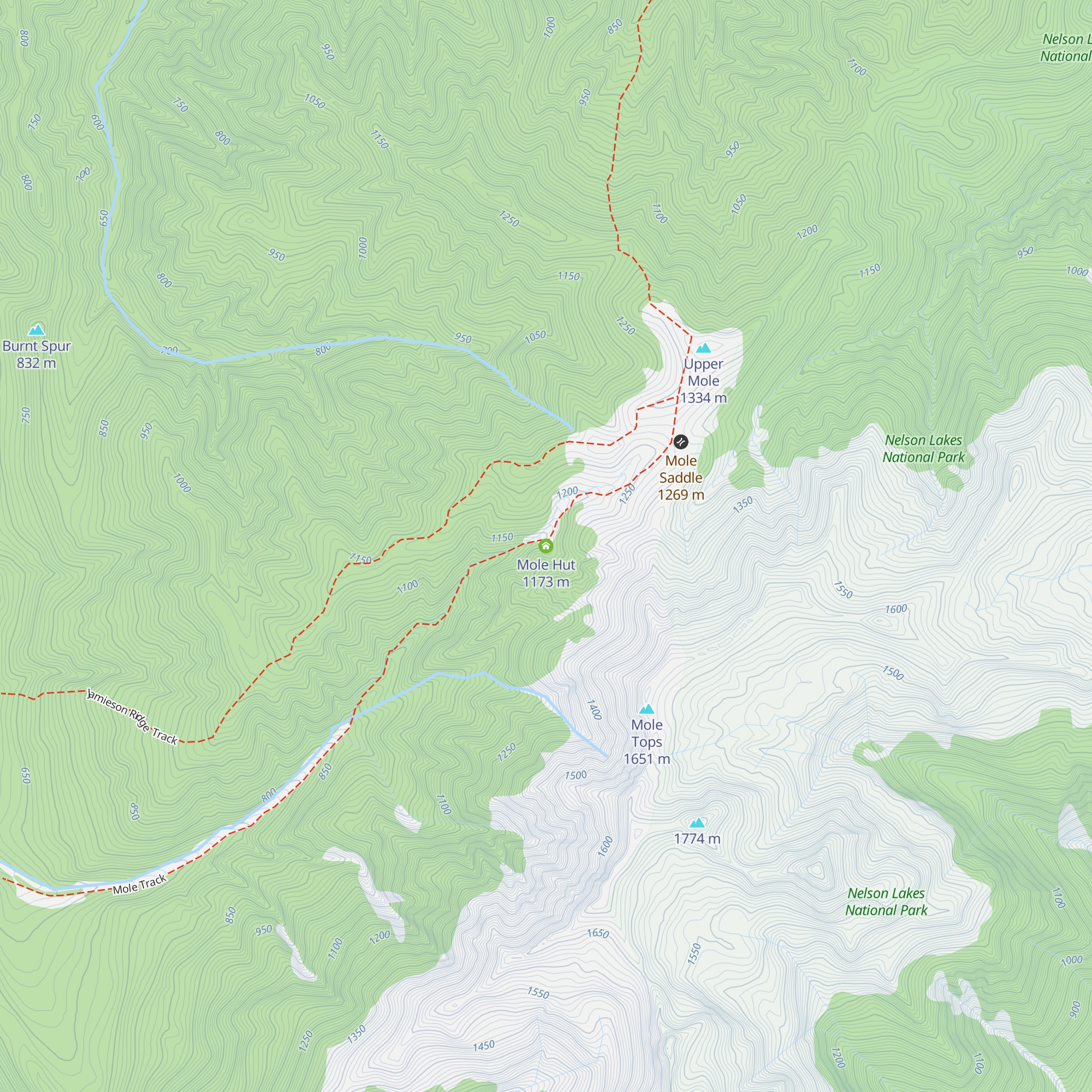 Mole Hut map