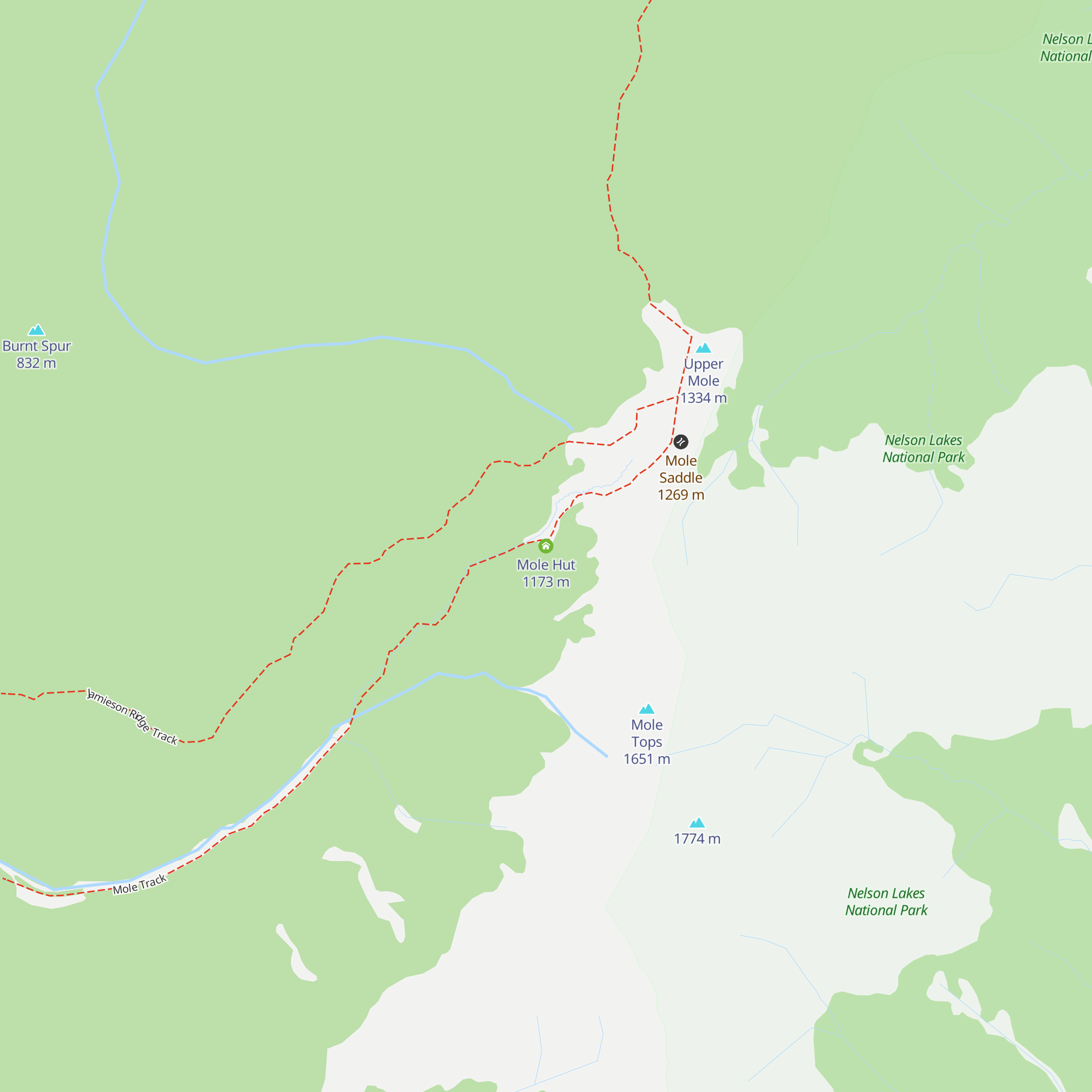 Mole Hut map