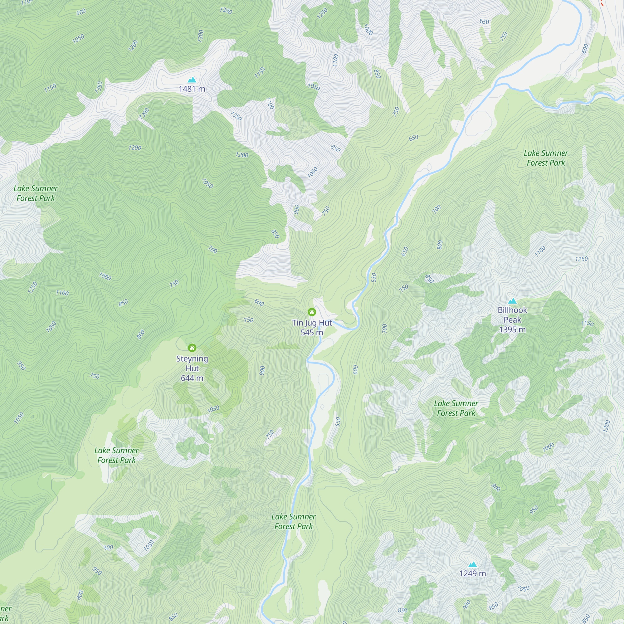 Tin Jug Hut map
