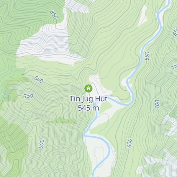 Map of Tin Jug Hut