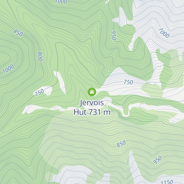 Map of Jervois Hut