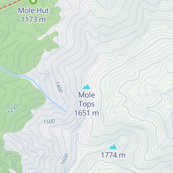 Map of Mole Tops