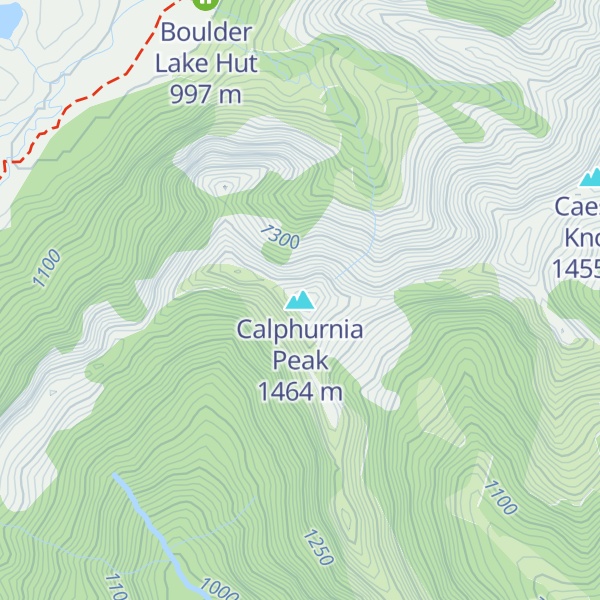 Map of Calphurnia Peak
