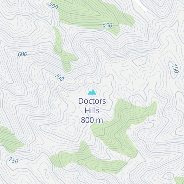 Map of Doctors Hills