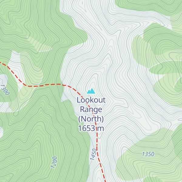 Map of Lookout Range (North)