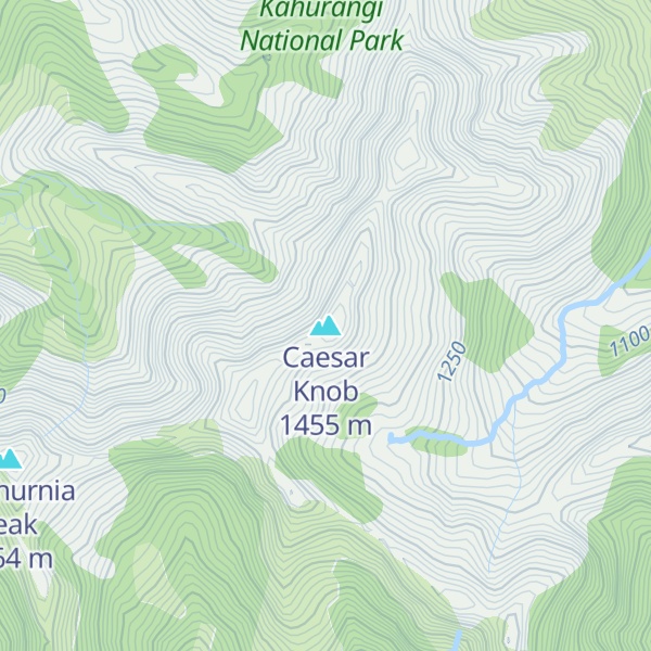 Map of Caesar Knob
