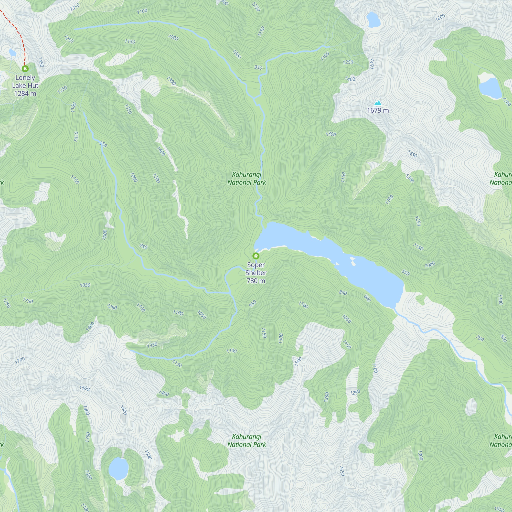 Soper Shelter map