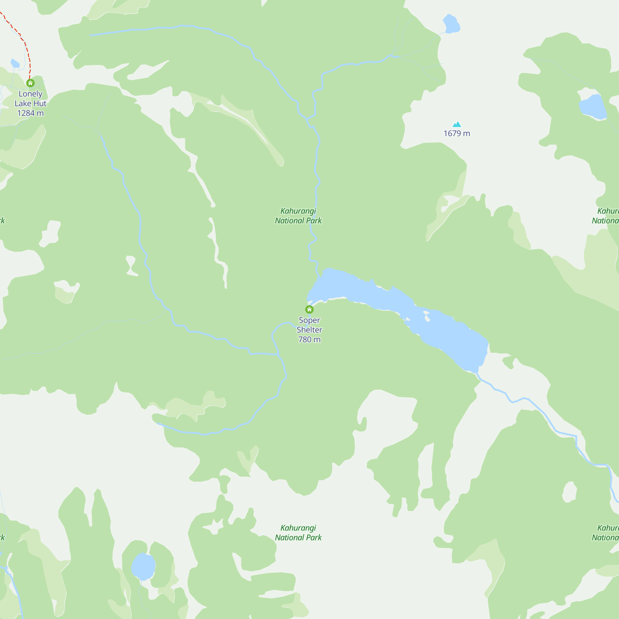 Soper Shelter map