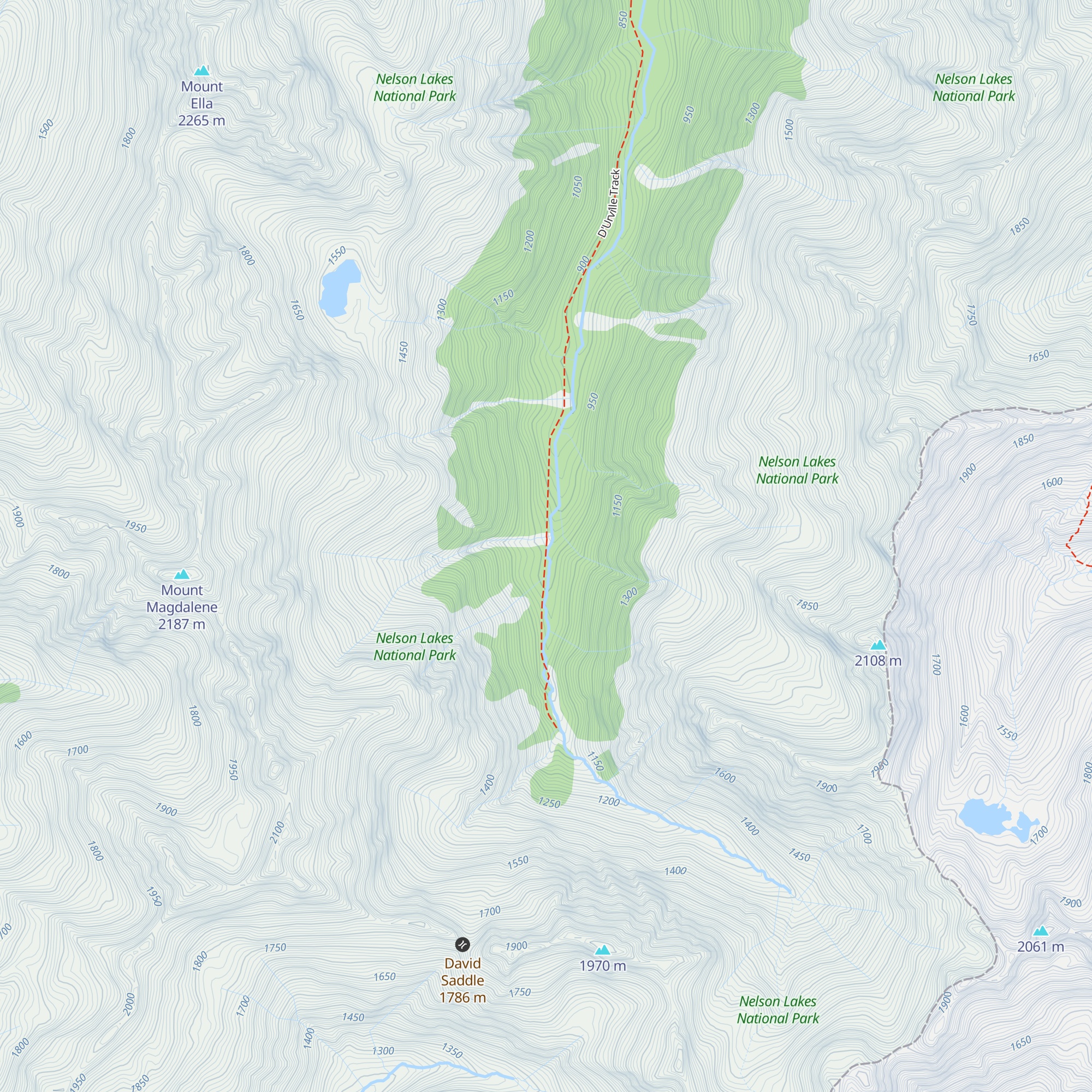 Upper D'Urville Hut map