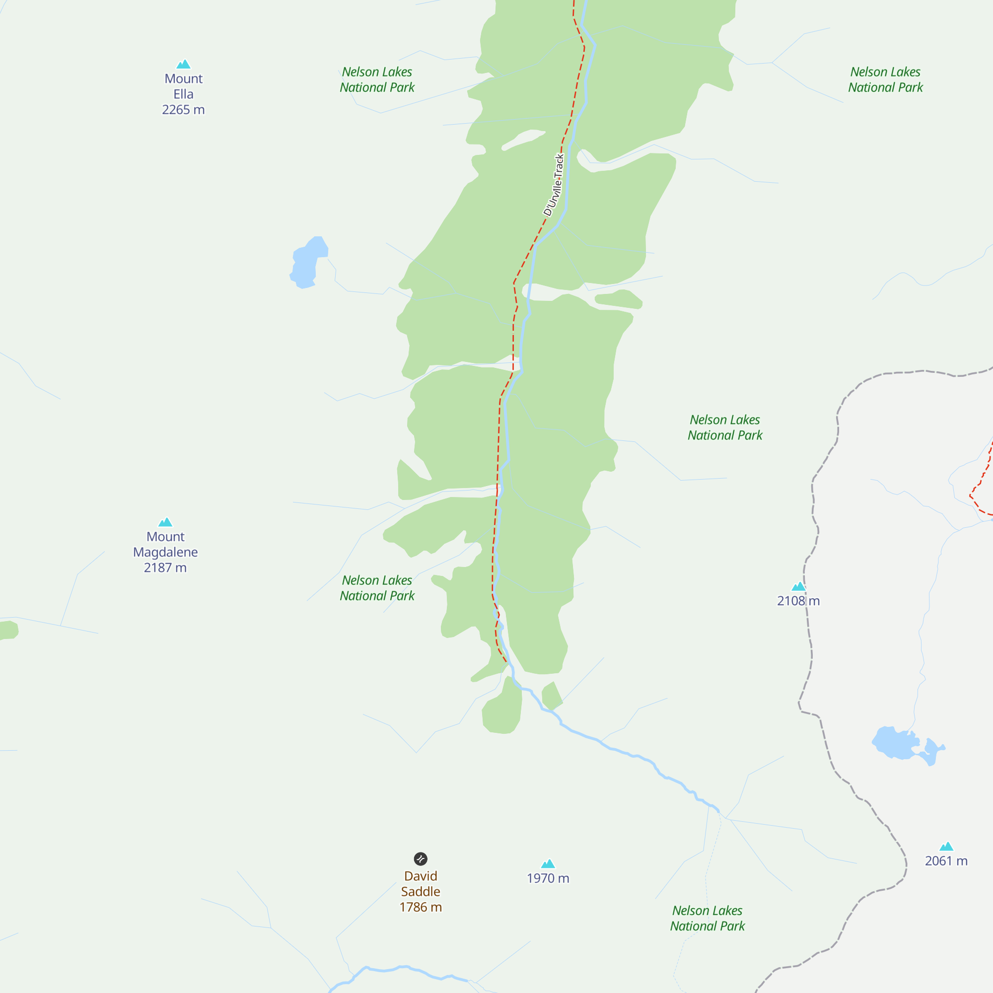 Upper D'Urville Hut map
