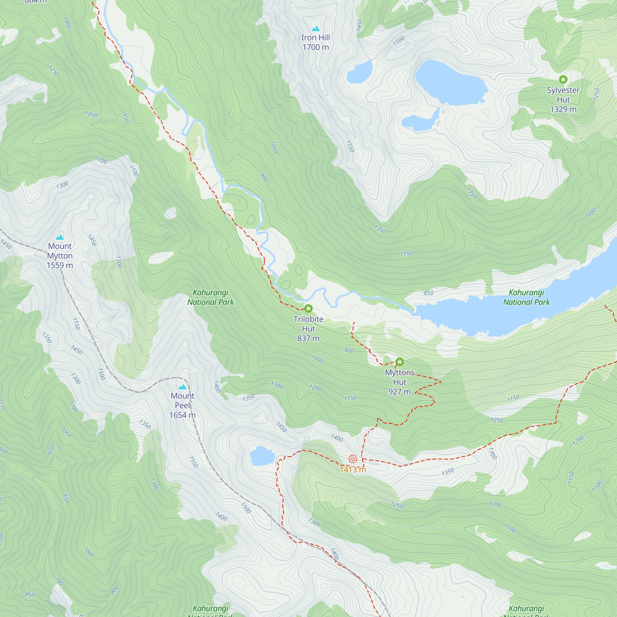 Trilobite Hut map