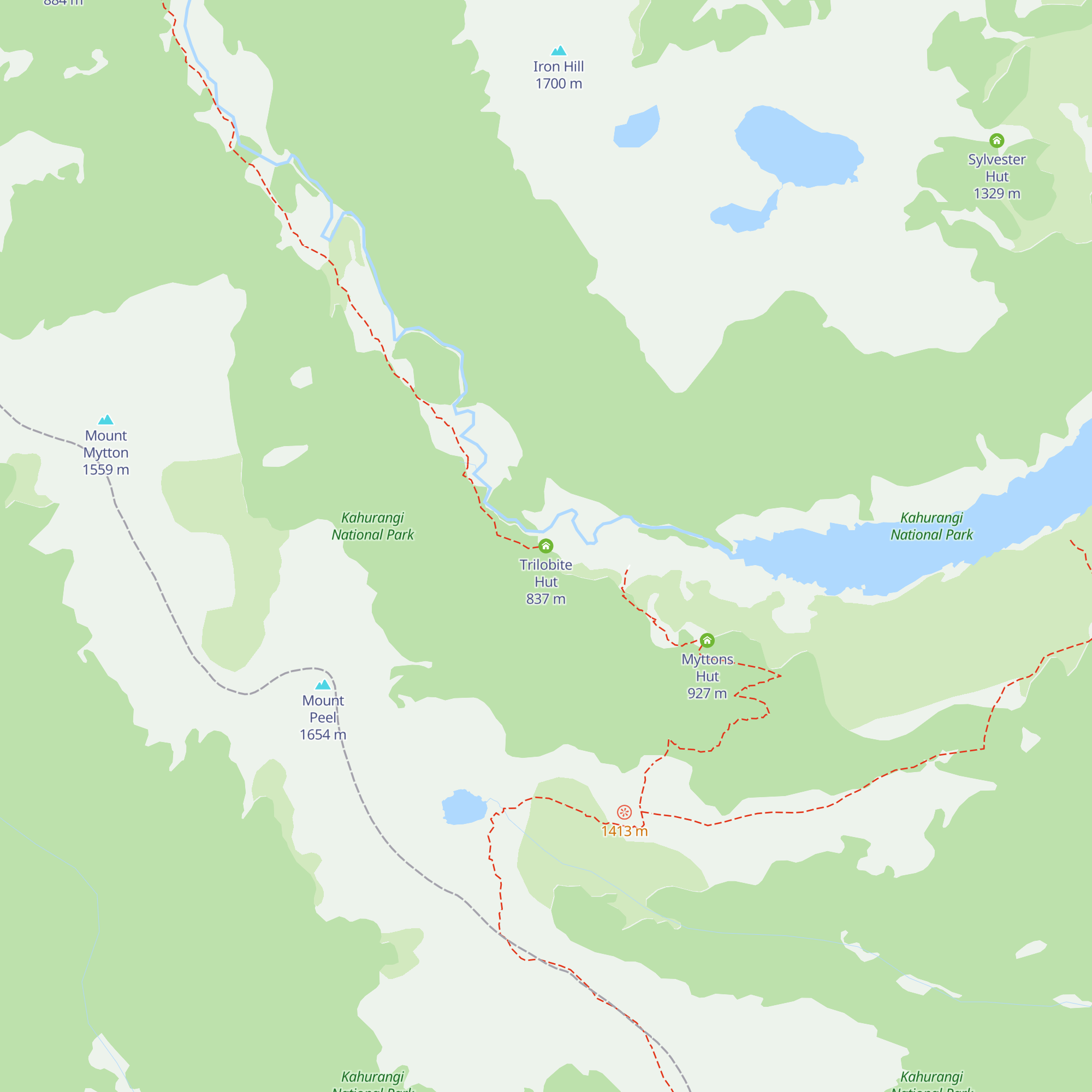 Trilobite Hut map