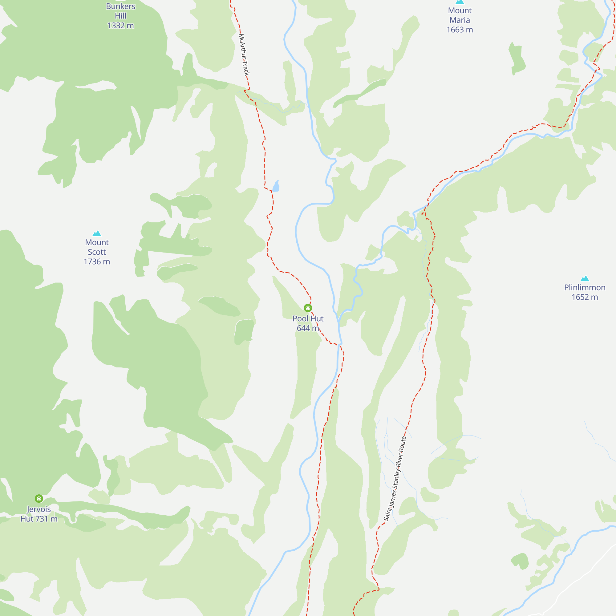 Pool Hut map