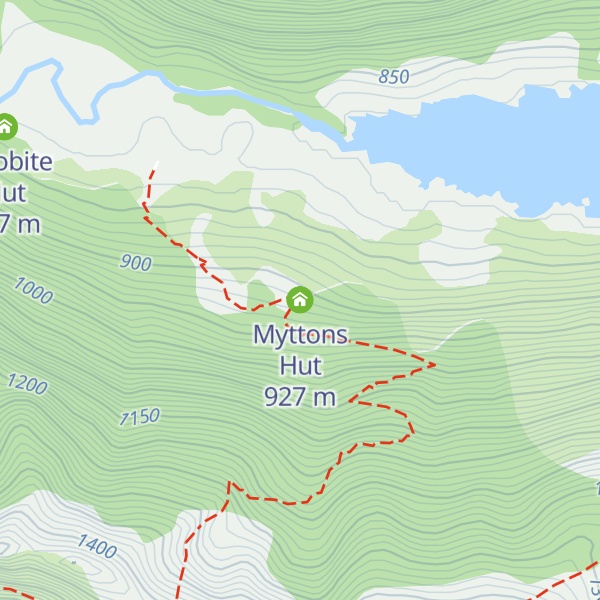 Map of Myttons Hut