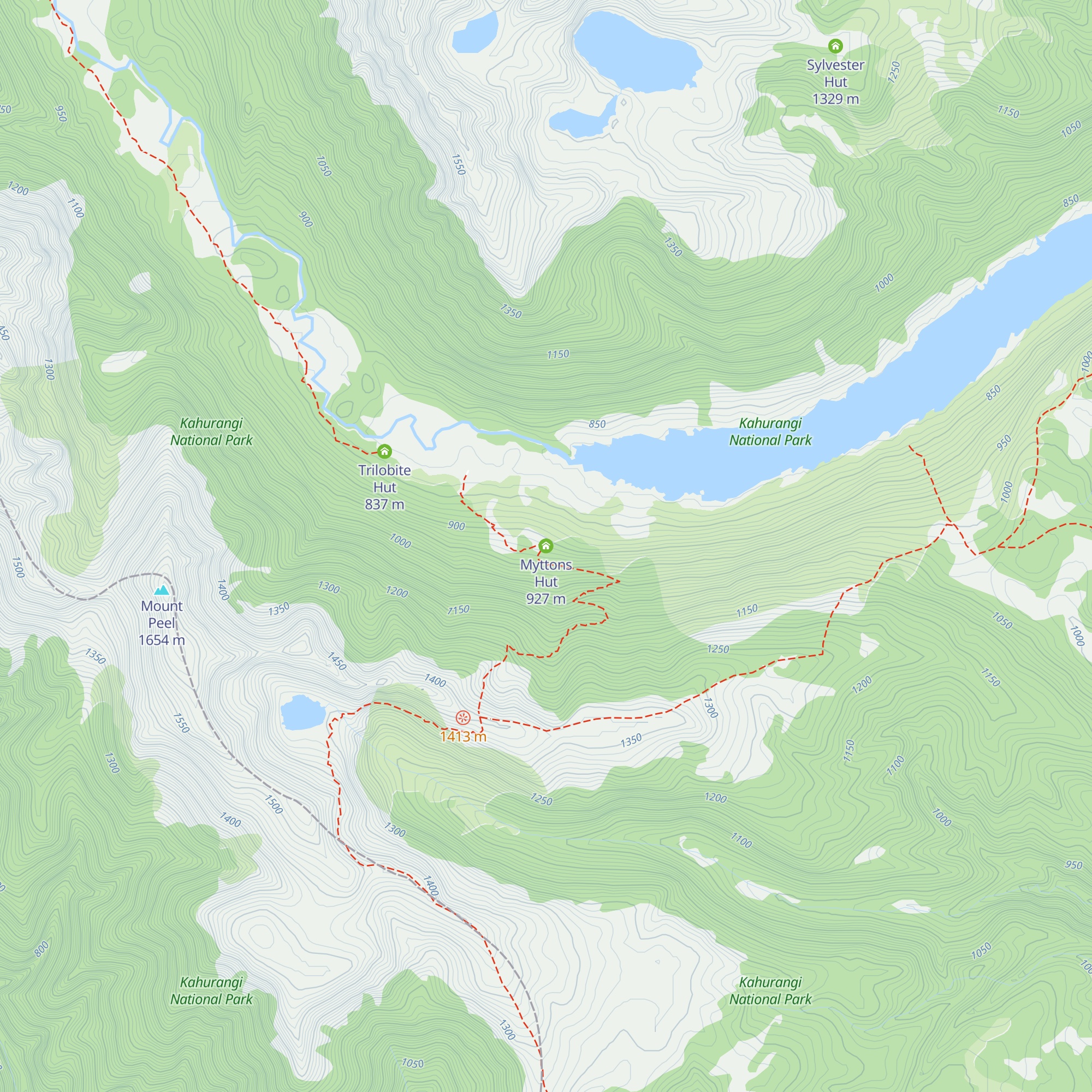 Myttons Hut map