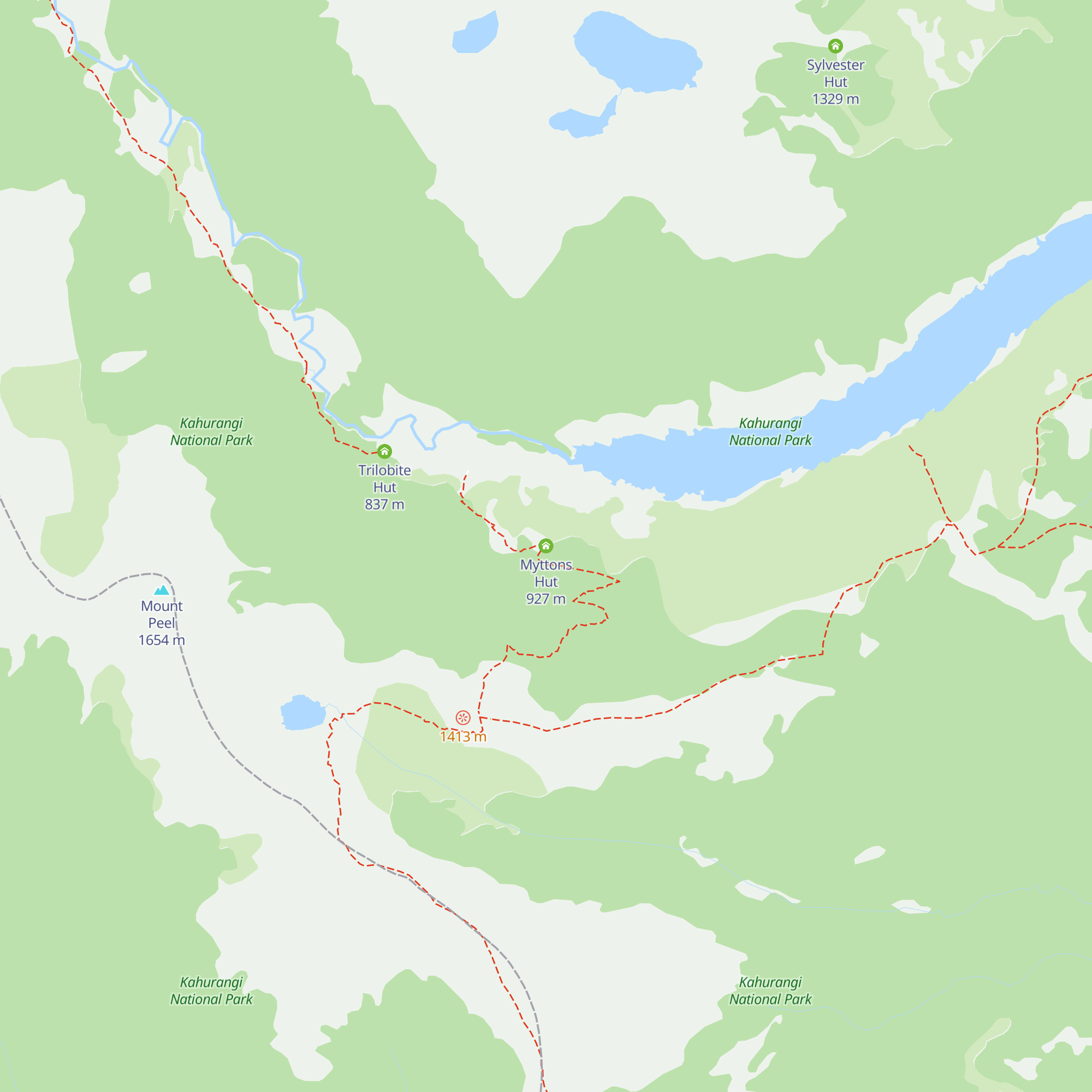 Myttons Hut map