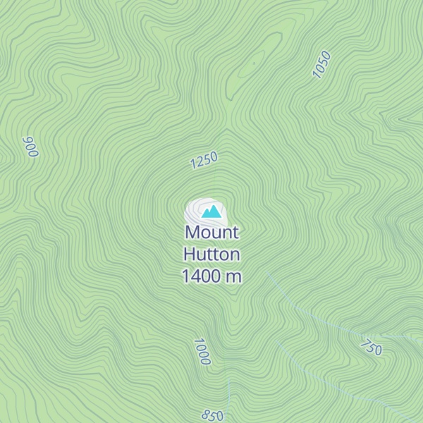 Map of Mount Hutton