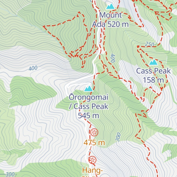 Map of Ōrongomai / Cass Peak