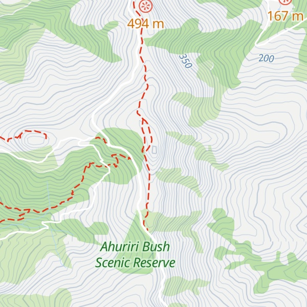 Map of Ōmawete / Coopers Knob