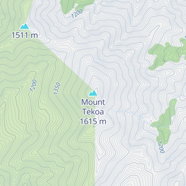 Map of Mount Tekoa