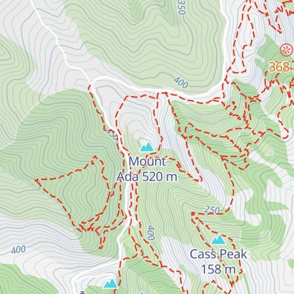 Map of Mount Ada