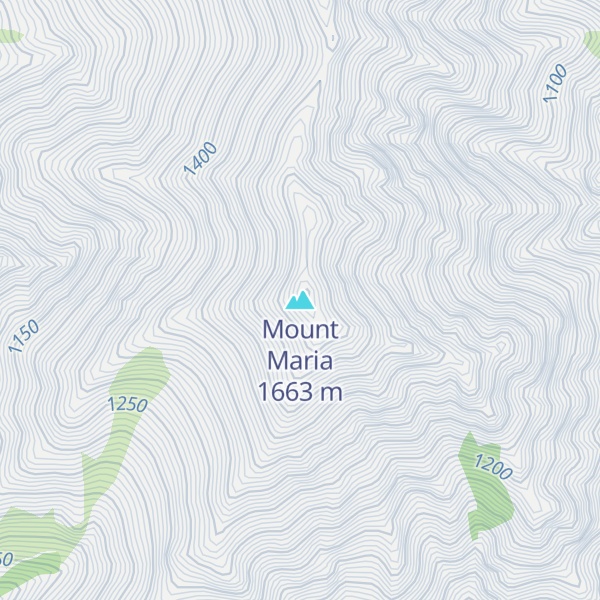Map of Mount Maria