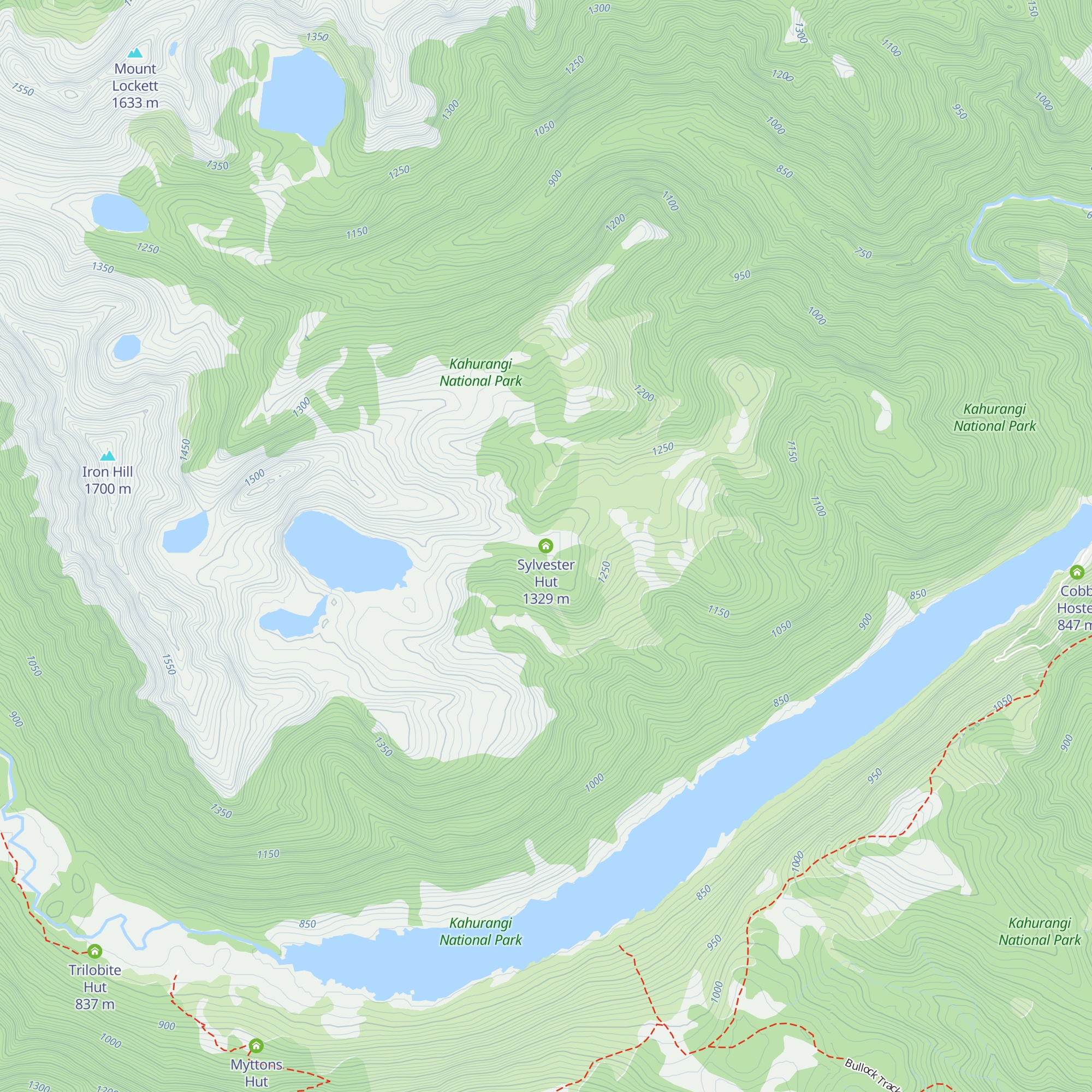 Sylvester Hut map