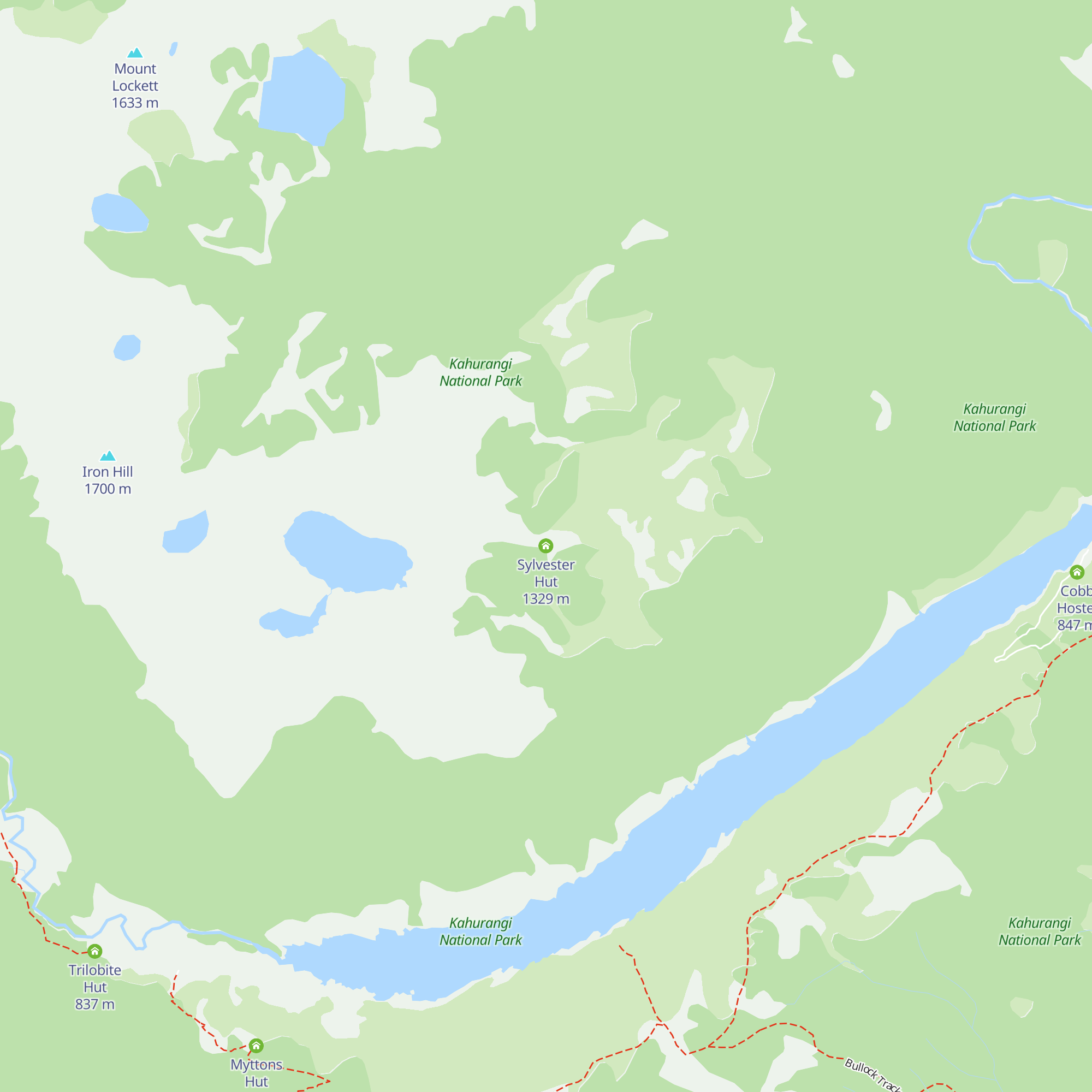 Sylvester Hut map
