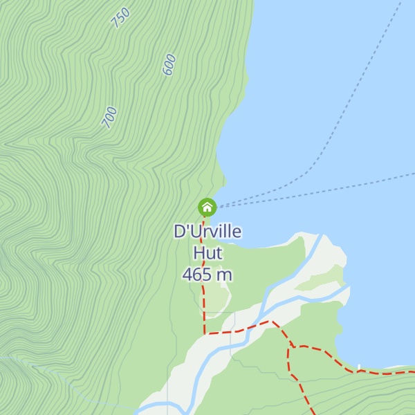 Map of D'Urville Hut