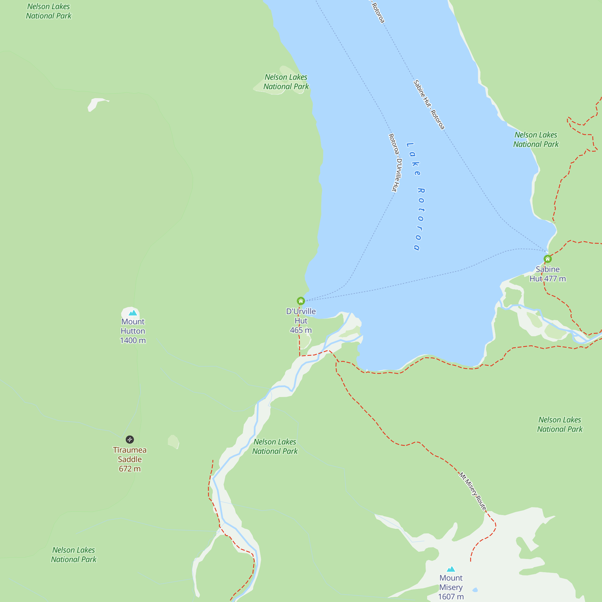 D'Urville Hut map
