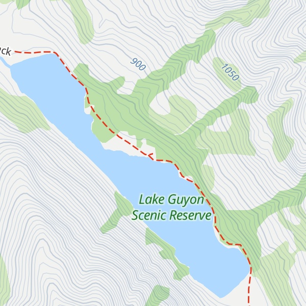 Map of Lake Guyon Hut