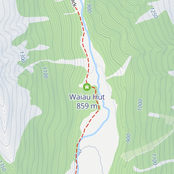 Map of Waiau Hut