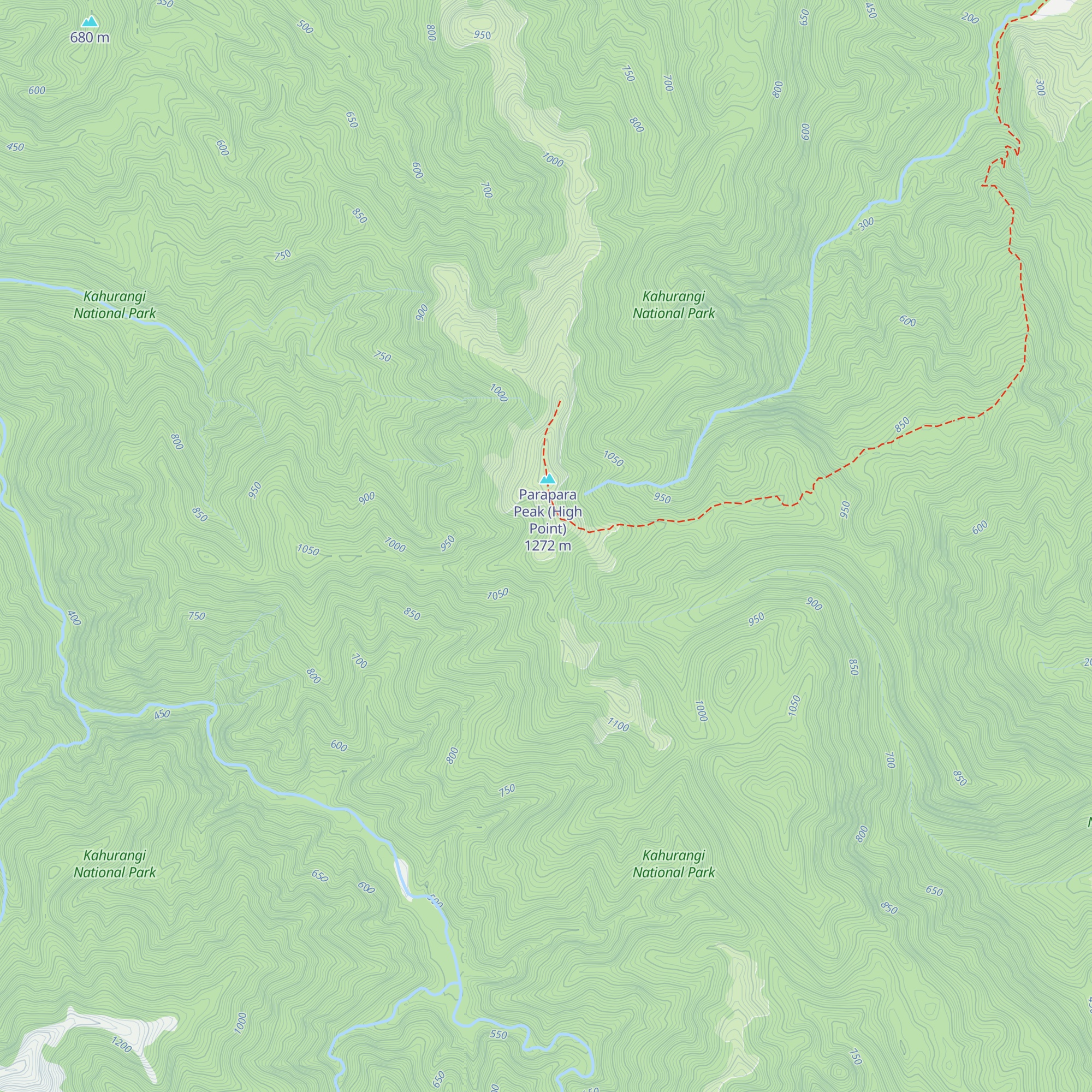 Parapara Biv (Private) map