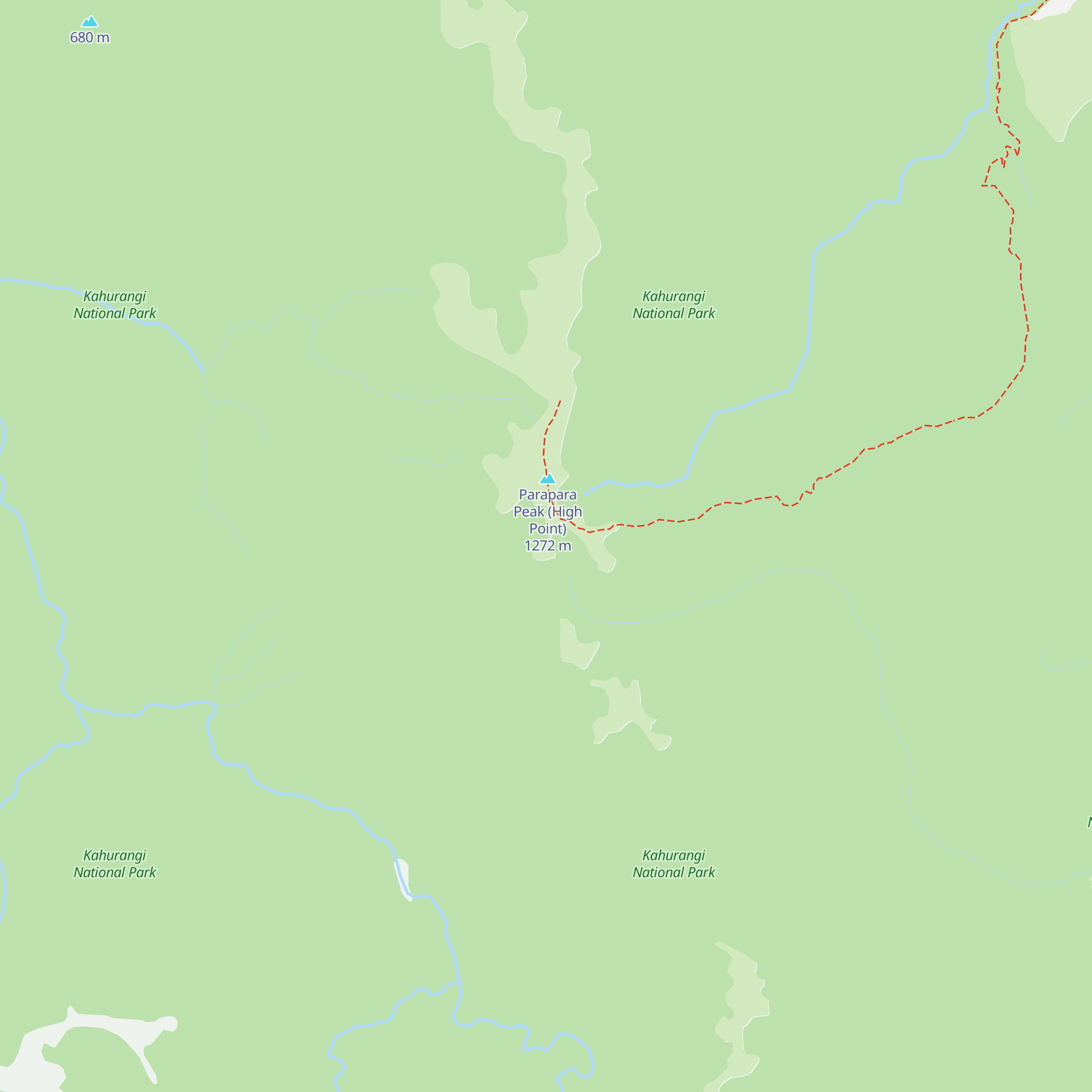 Parapara Biv (Private) map