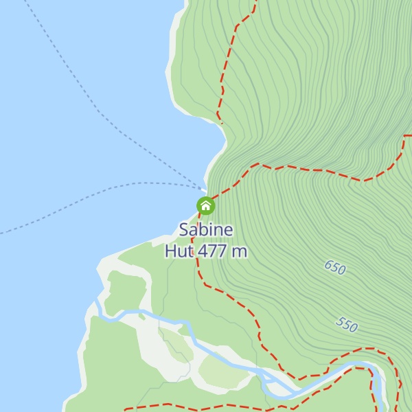 Map of Sabine Hut