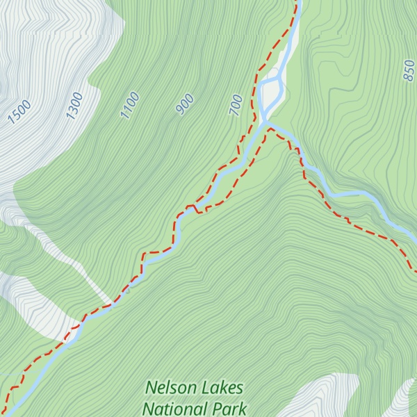 Map of West Sabine Hut