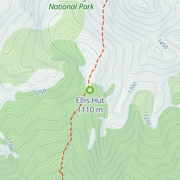 Map of Ellis Hut