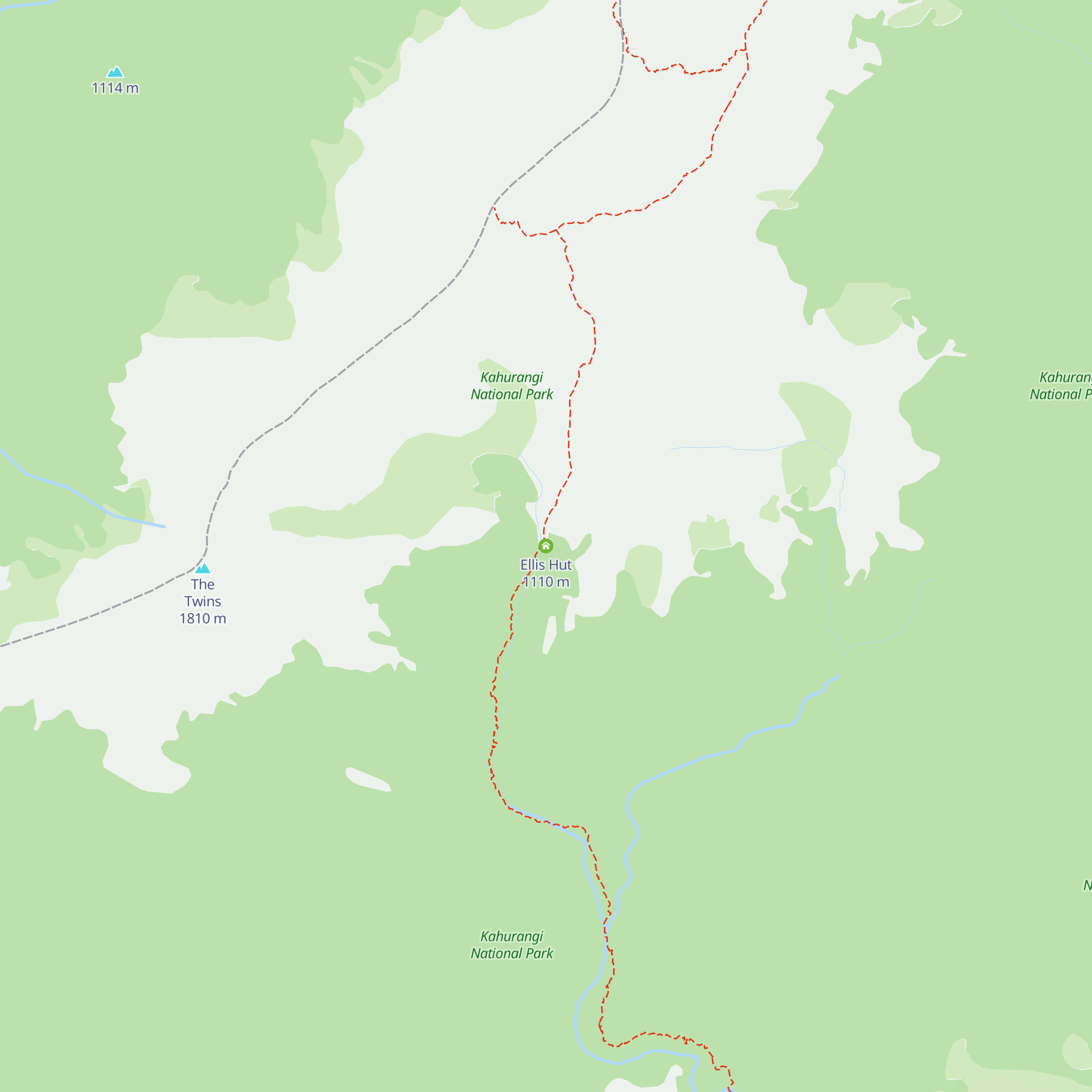 Ellis Hut map