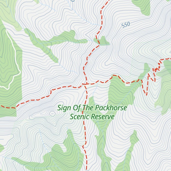 Map of Packhorse Hut