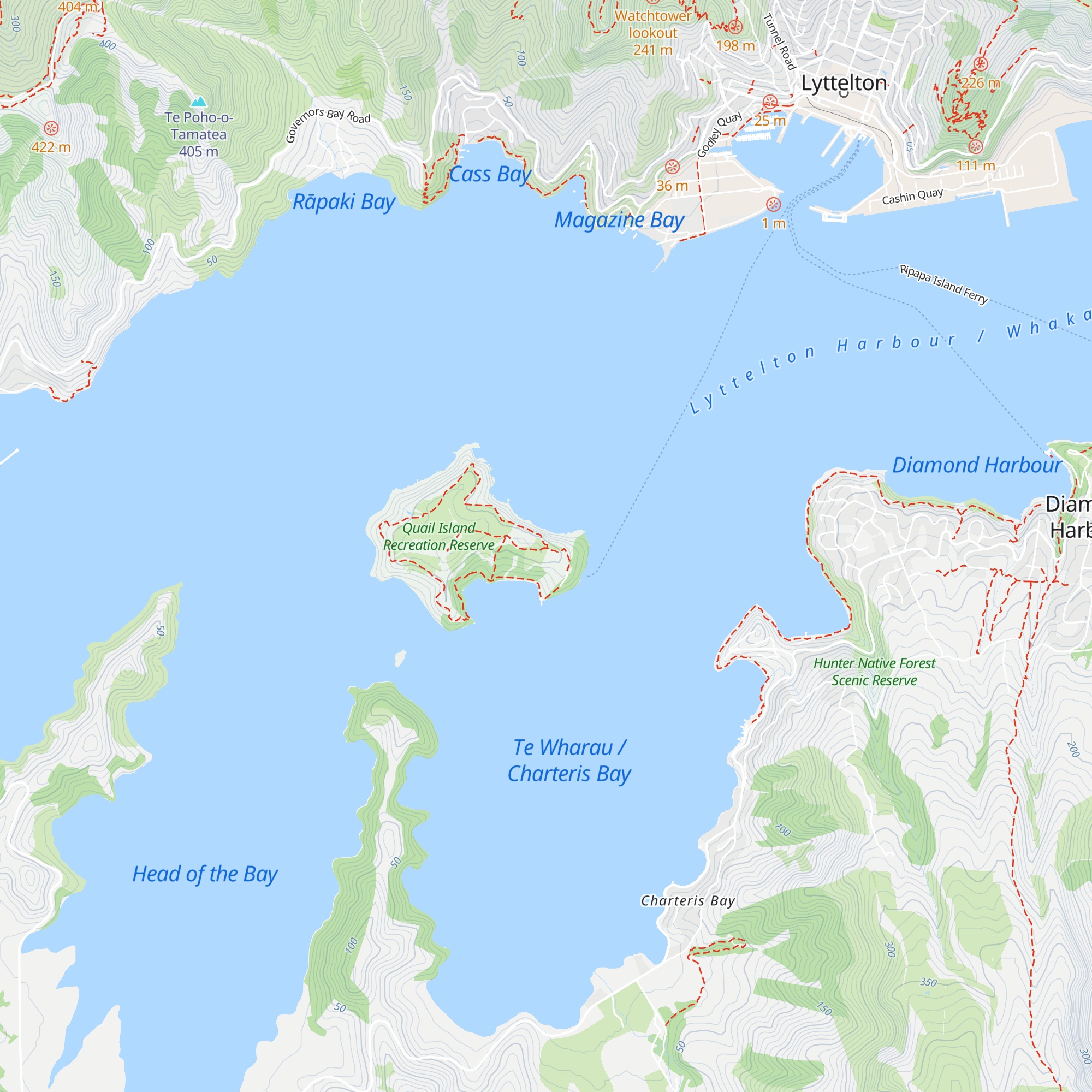 Otamahua Hut map