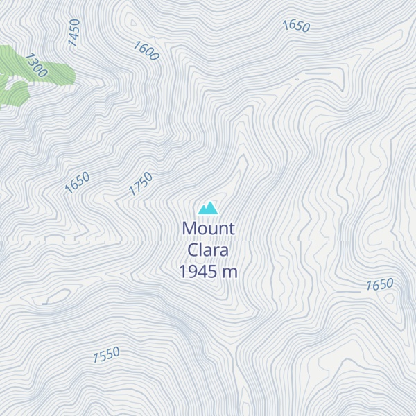 Map of Mount Clara