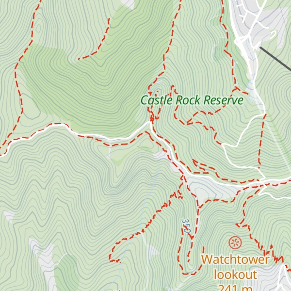 Map of Te Moenga-o-Wheke / The Tors