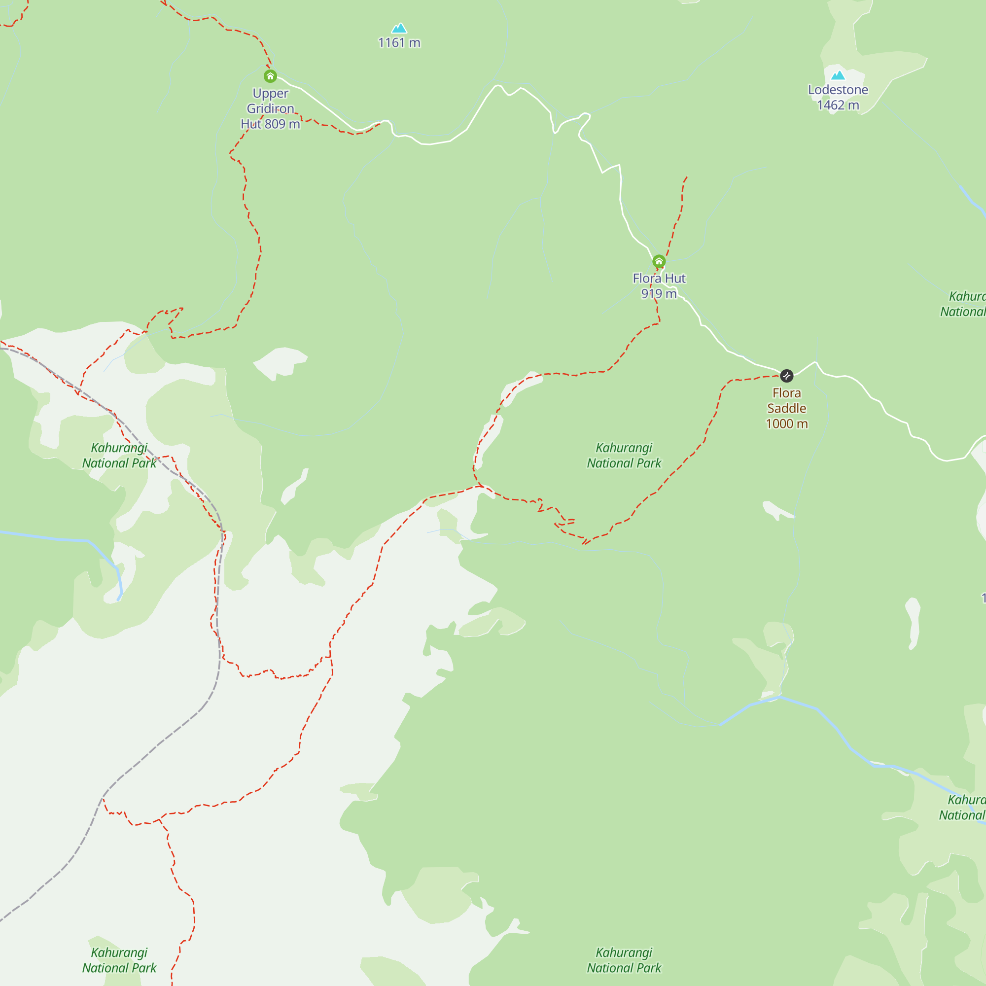 Mt Arthur Hut map