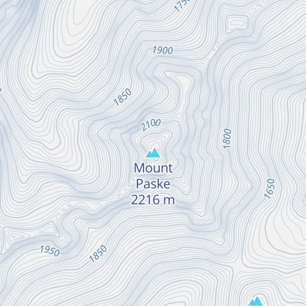 Map of Mount Paske