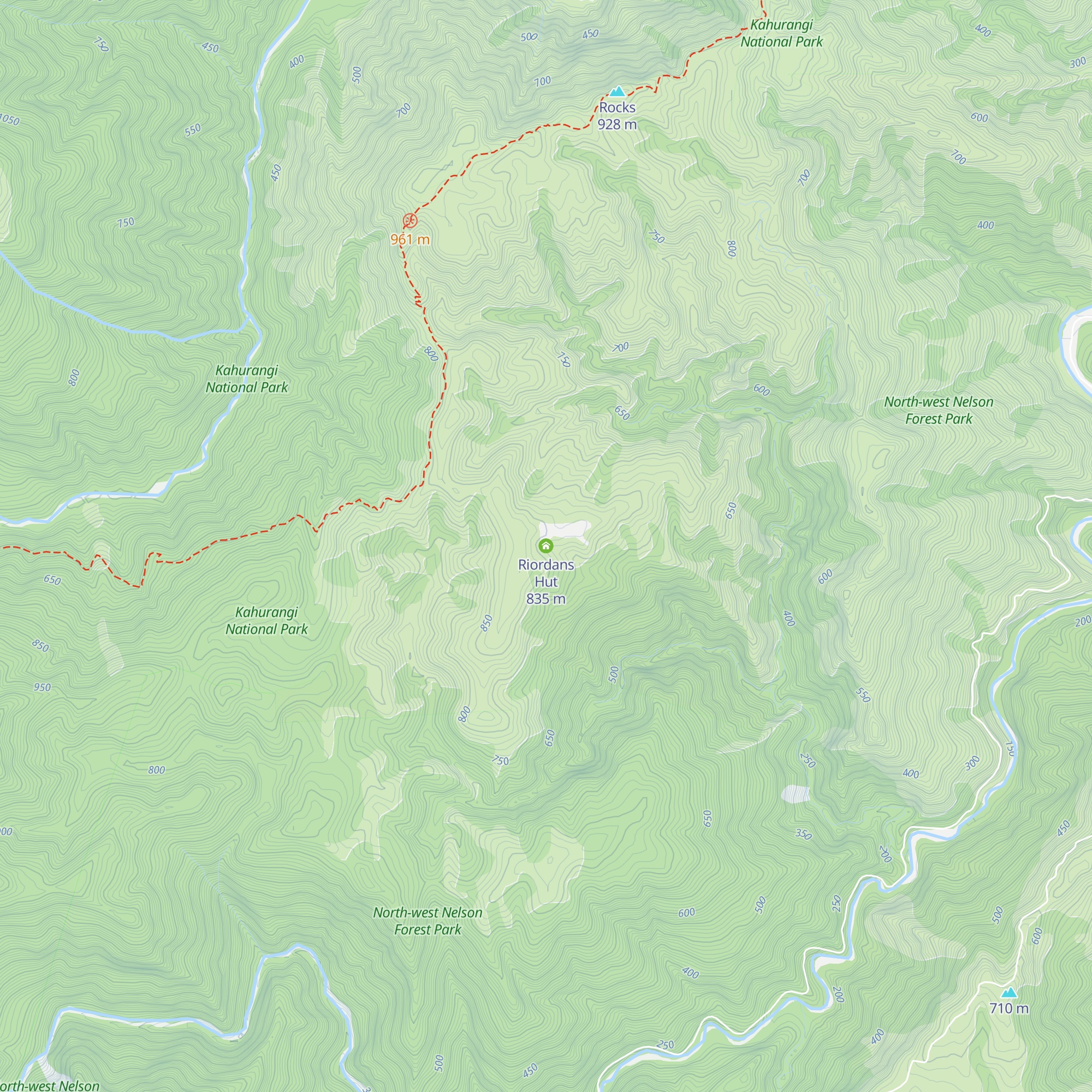 Riordans Hut map