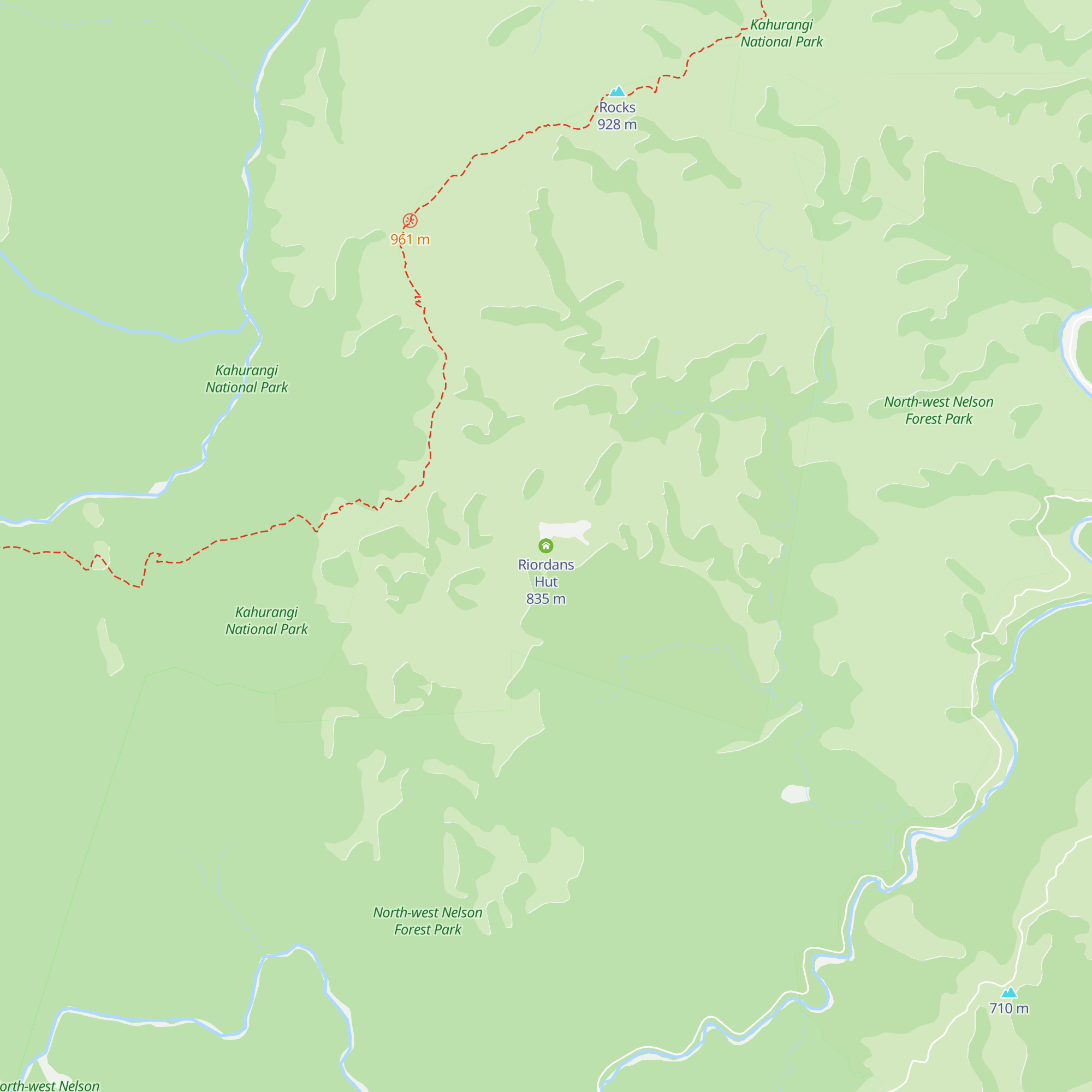 Riordans Hut map