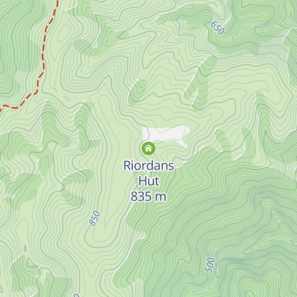 Map of Riordans Hut