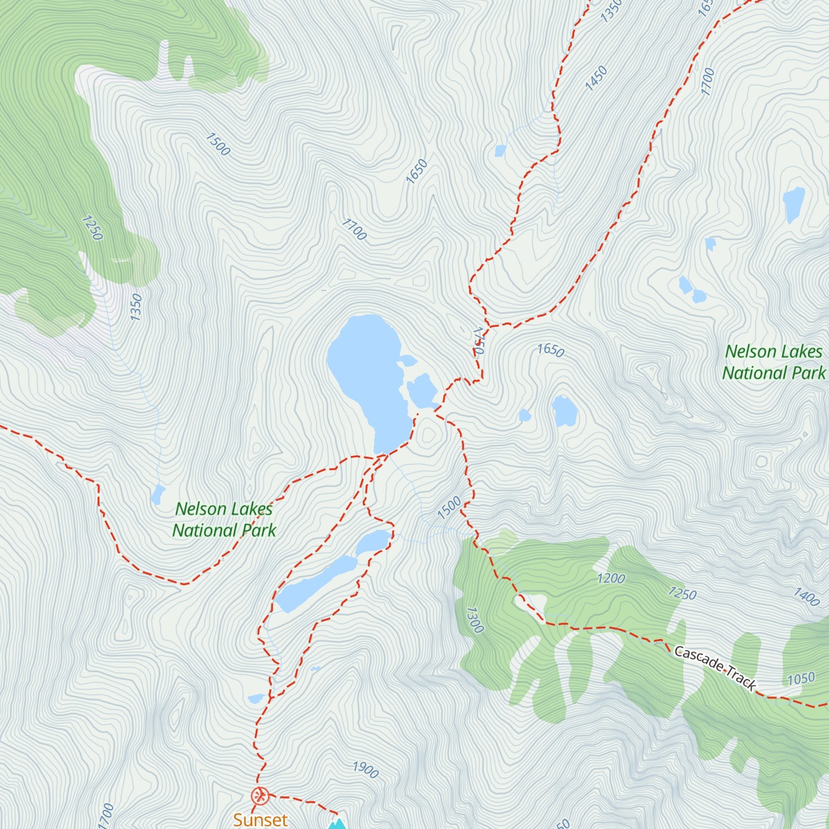 Angelus Hut map