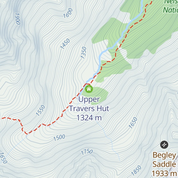Map of Upper Travers Hut