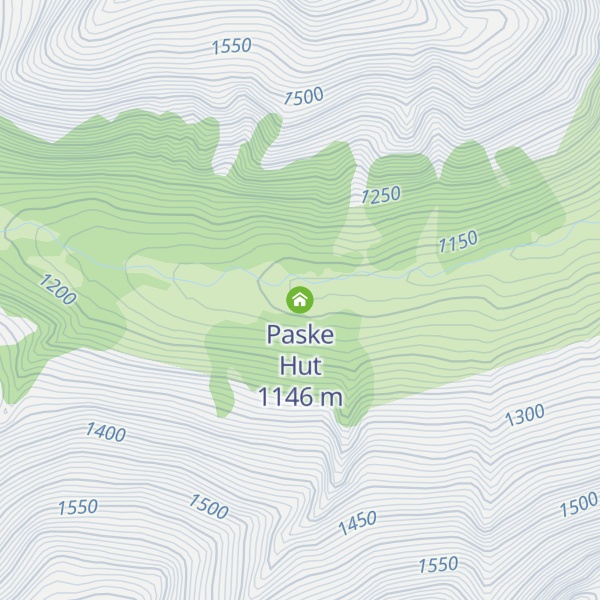 Map of Paske Hut